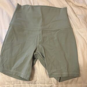 lululemon athletica Sage Green Bike Shorts